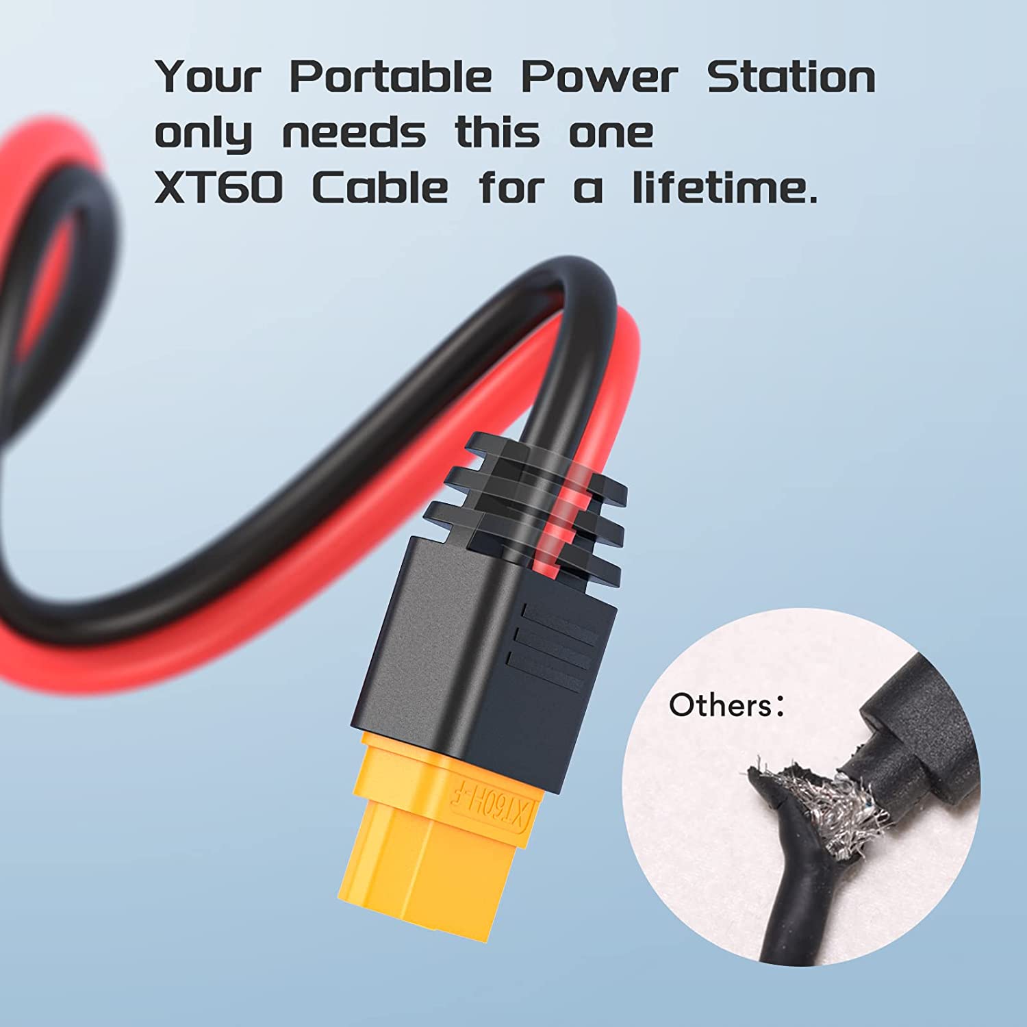 XT60 Extension Cable XT60 Connector Female to Male Extension Cable 10Feet 12AWG XT60 Adpter Cable Compatible with Solar Panel RV