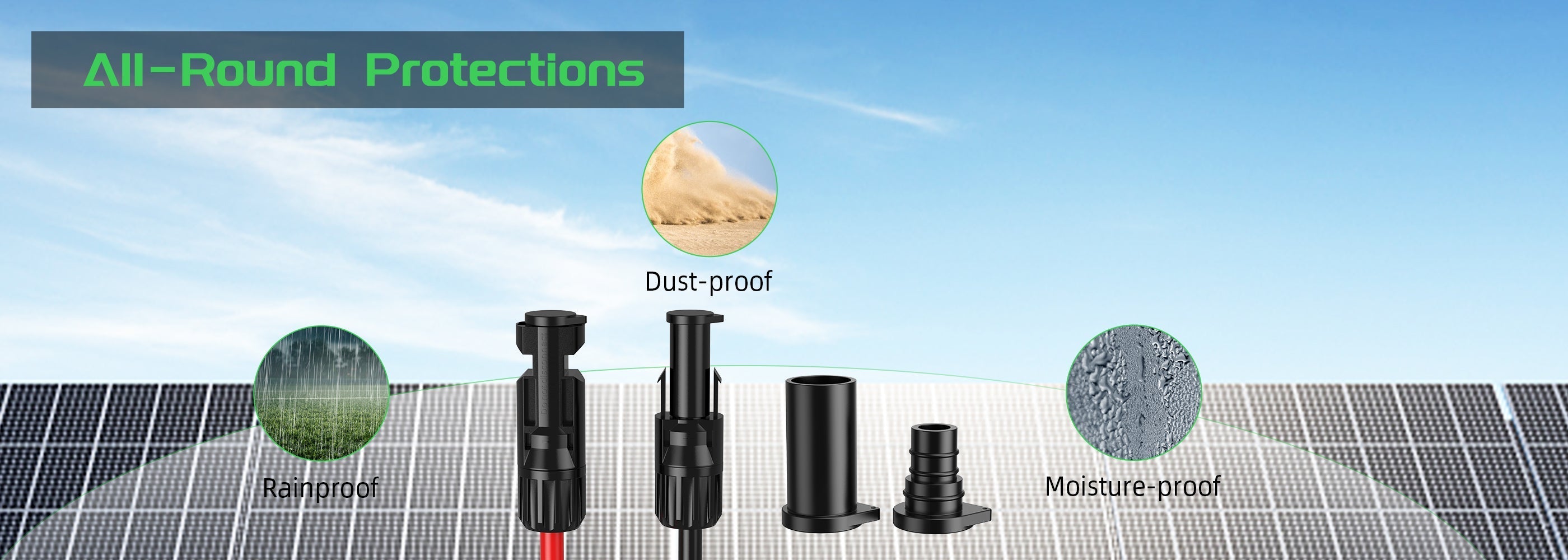 MC4 Solar Connector Weather Resistant Dust Cap