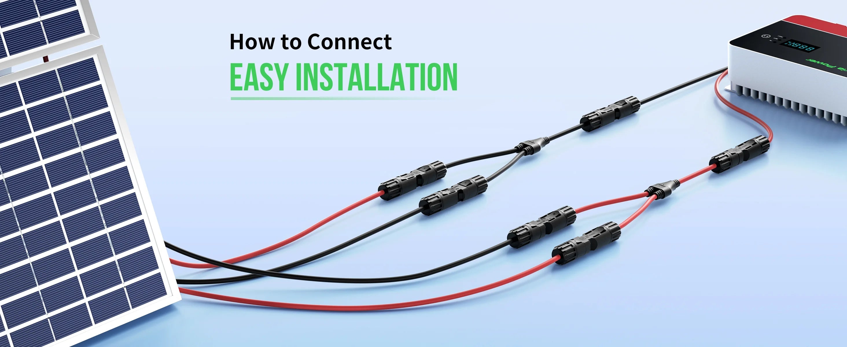 First Solar Module Connectors How the 30A Solar Connectors Y Branch Cable 2 to 1 Simplifies Solar In ...