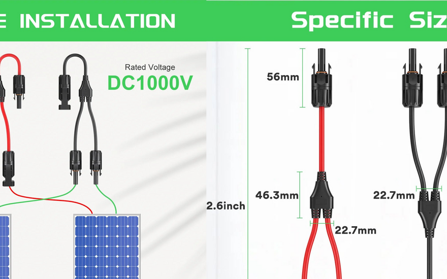 How to Use Solar Connectors Y Branch Cable 2 to 1 Effectively?