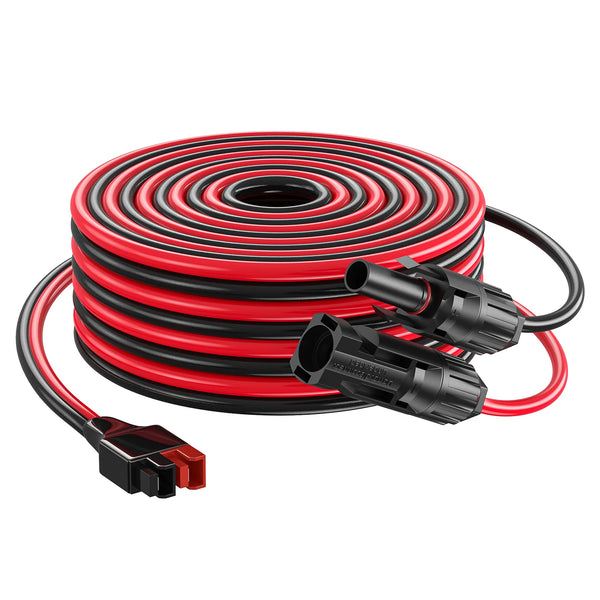 Bateria Power 20FT 10AWG Solar Panel Cable Connector to Anderson Adapt Bateria Power 20FT 10AWG Solar Panel Cable Connector to Anderson Adapt