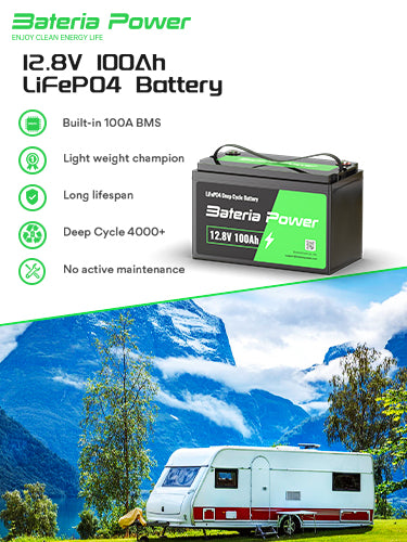 Batería LIFEPO4 12v @ 100ah (4 celdas) con bms 4000 ciclos