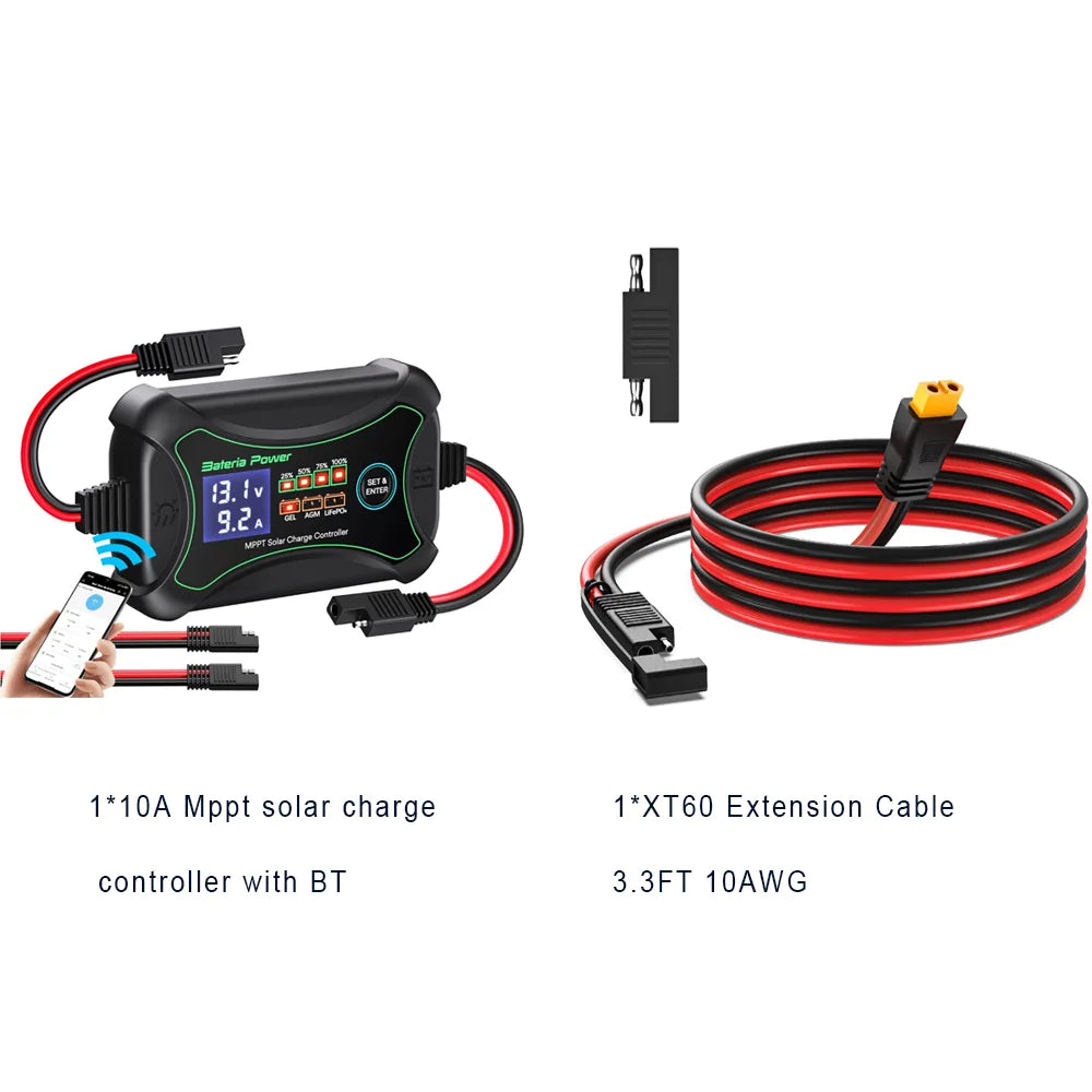 Bateria Power MPPT Solar Charge Controller With BT App Kit