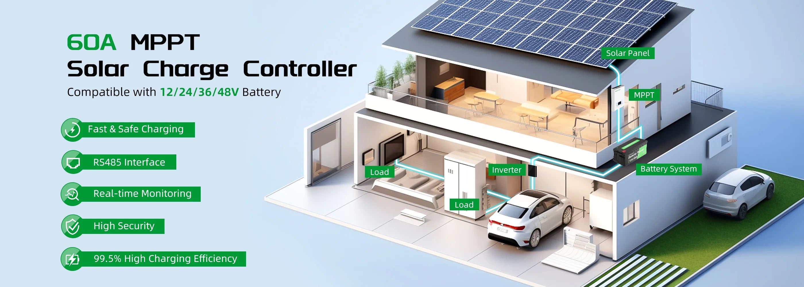 60A solar controller
