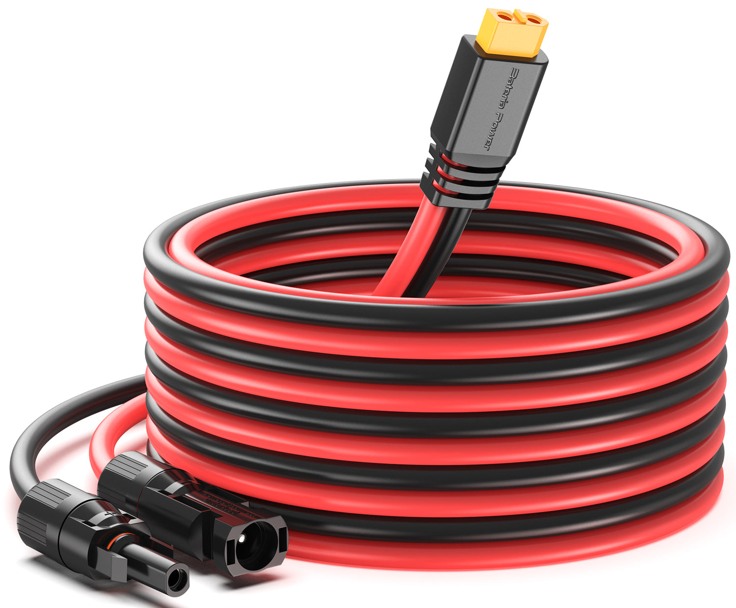 Bateria Power Solar to XT60 Charge Extension Cable 12AWG 10Ft Solar Connector to XT60 Adapter Cable for Solar Panel to LiFePO4 Battery RV Portable Power Station Solar Generator