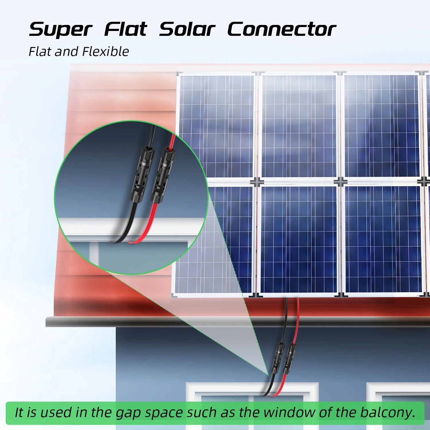 Super Flat Solar Cable Connector