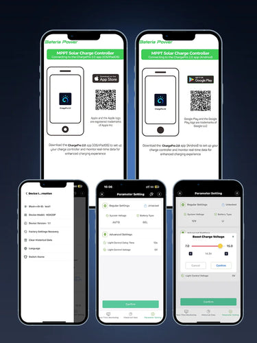 Mppt App MPPT Solar Charge Controller With BT App – bateriapower