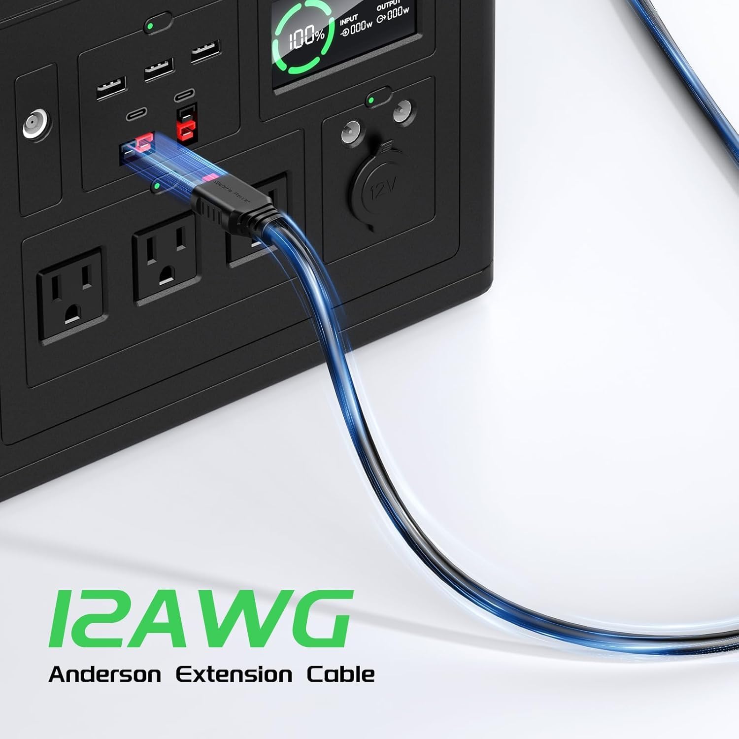 YIMIKEDAYA 1 op 1 voor Anderson verlengkabel, 12 AWG, 45 YIMIKEDAYA 1 op 1 voor Anderson verlengkabel, 12 AWG, 45