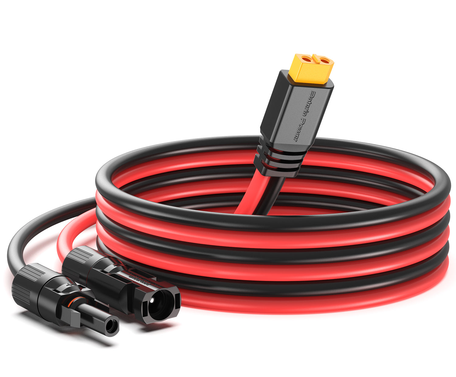 Bateria Power Solar to XT60 Charge Extension Cable 10AWG 2Ft Solar Connector to XT60 Adapter Cable for Solar Panel to LiFePO4 Battery RV Portable Power Station Solar Generator