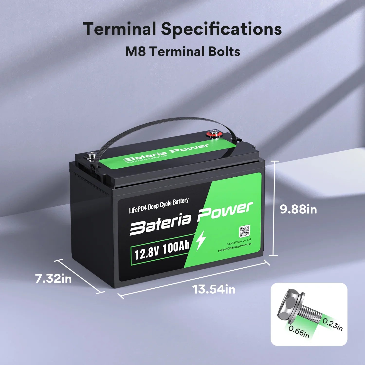 Bateria Power provides 5 years warranty for 12V 10Ah LiFePO4 battery