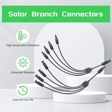 Solar branch connectors for parallel connection